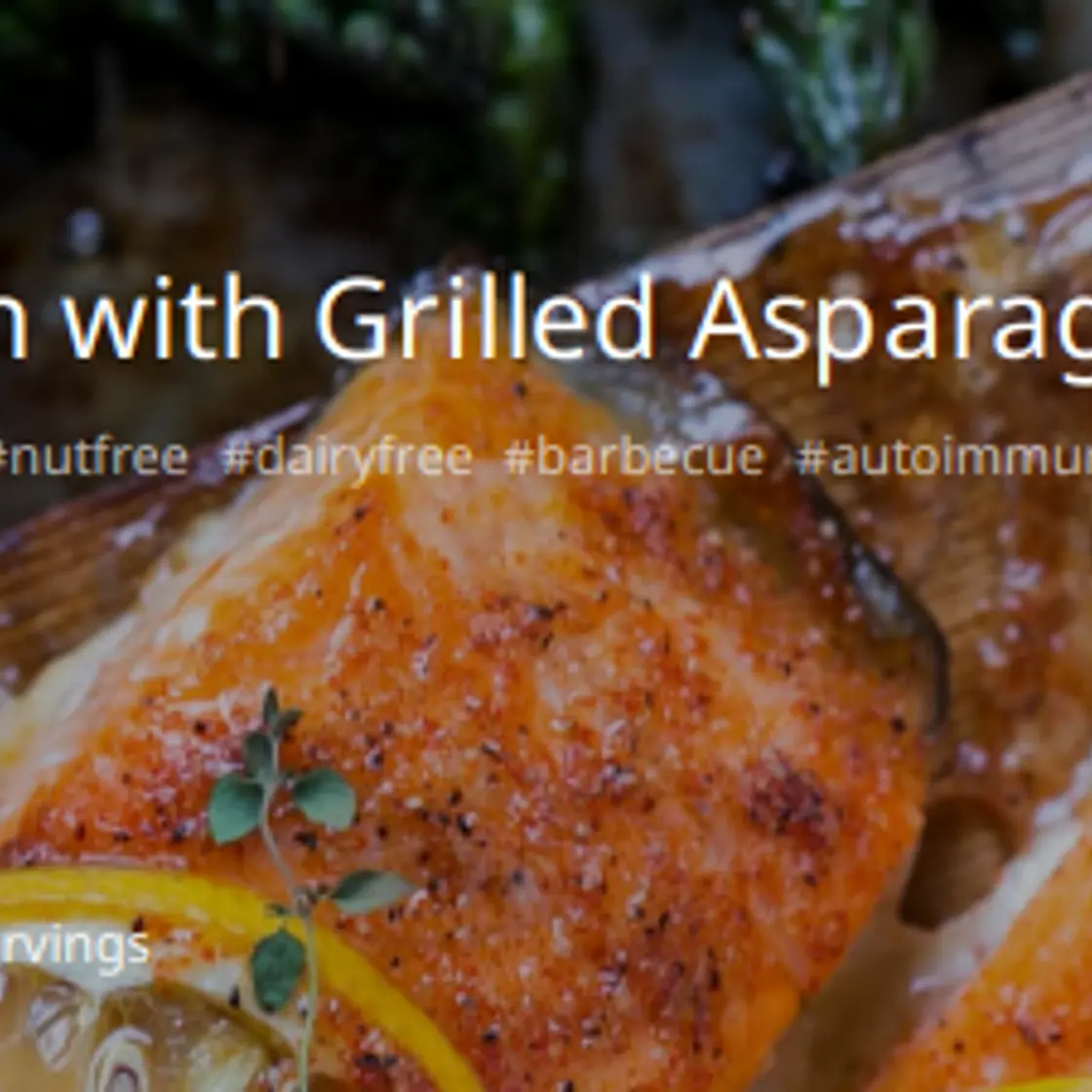 Cedar Planked Salmon with Grilled Asparagus