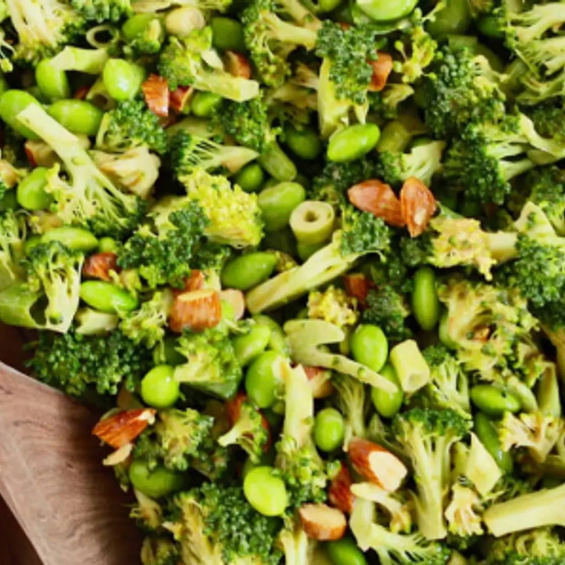 Broccoli Almond Protein Salad