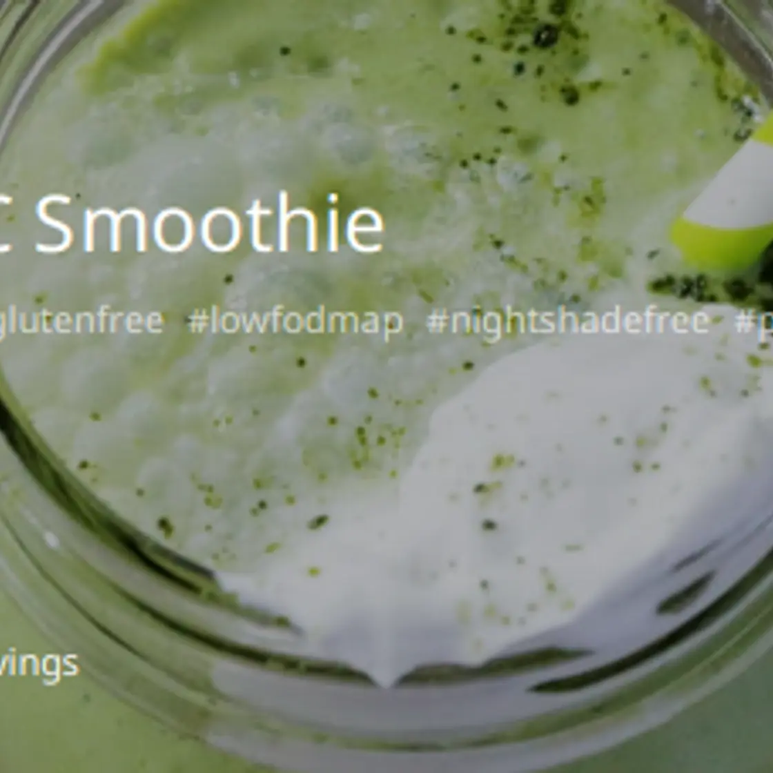 Coconut Matcha High Fat Low Carb Smoothie