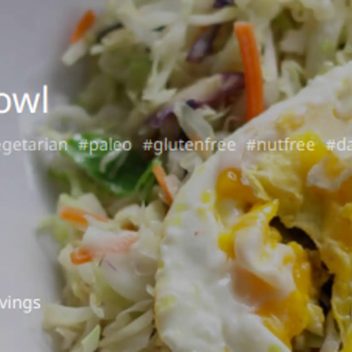 10 Minute Cabbage Bowl