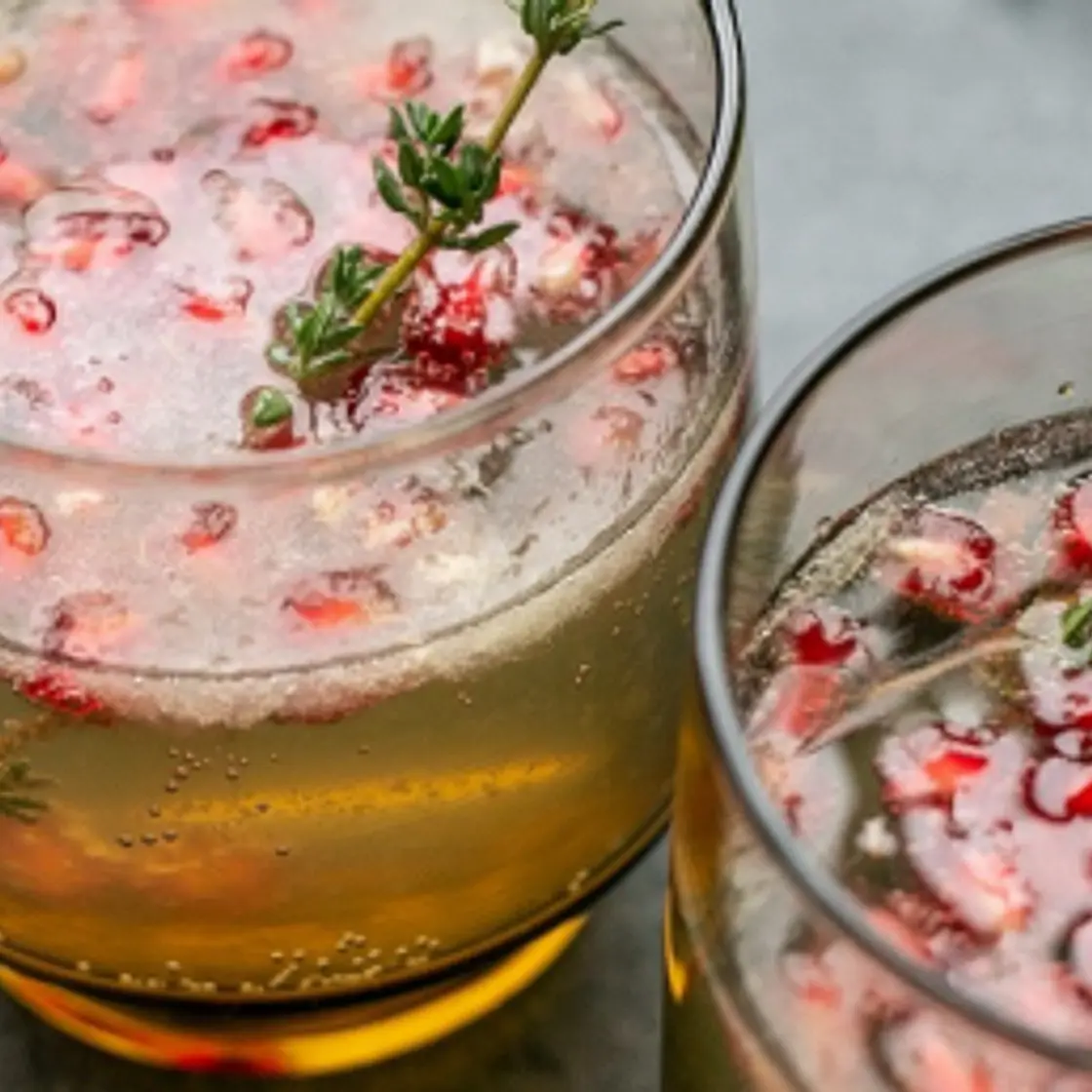 Sparkling Pomegranate Limeade
