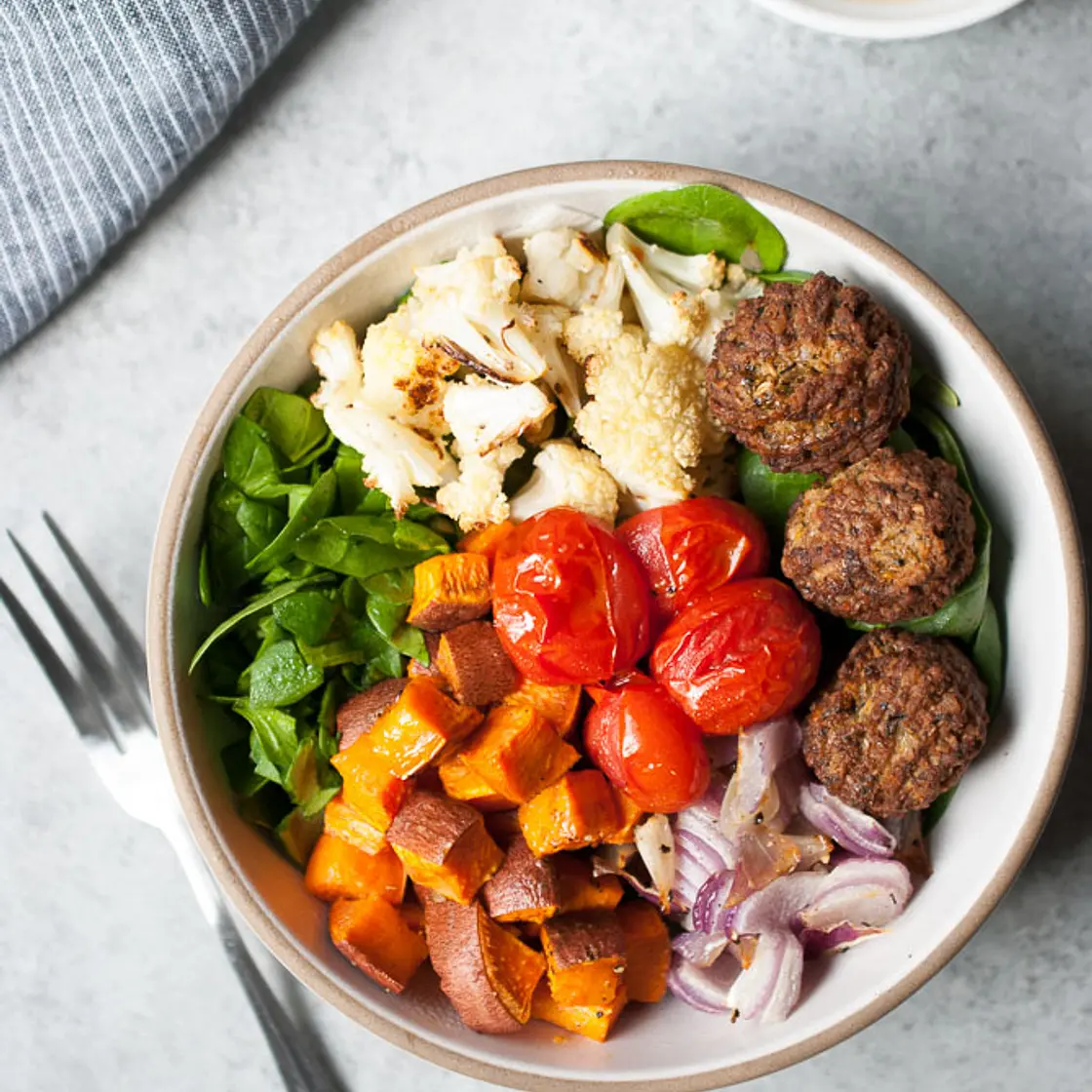 Chicken Ball Buddha Bowl