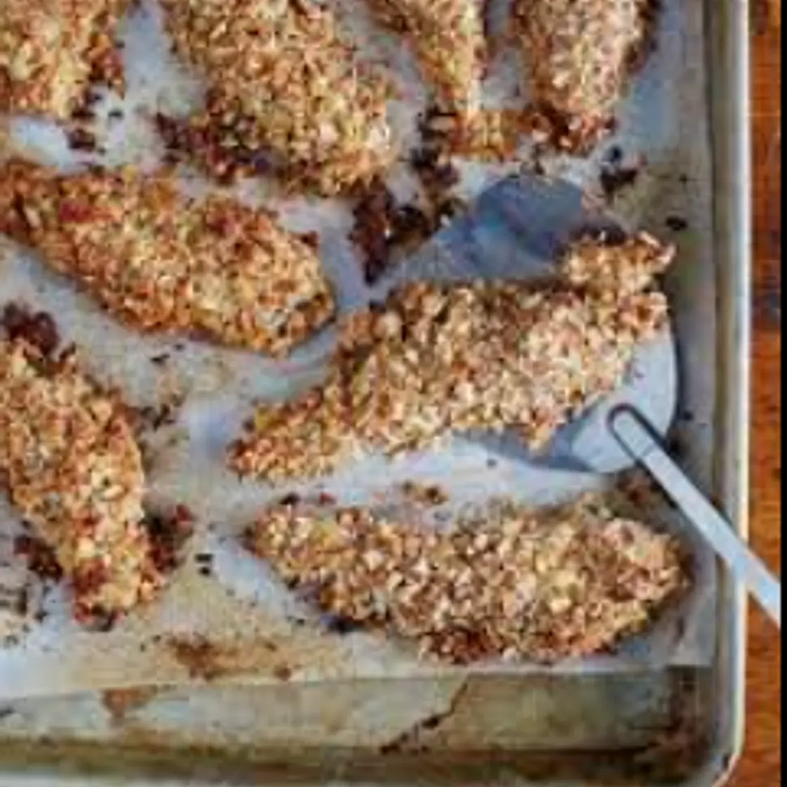 Honey Almond-Crusted Chicken Tenders (30-Minute Med...101 p. 233)