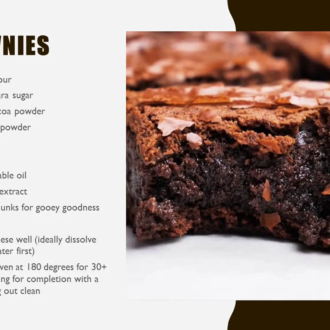 Vegan brownies