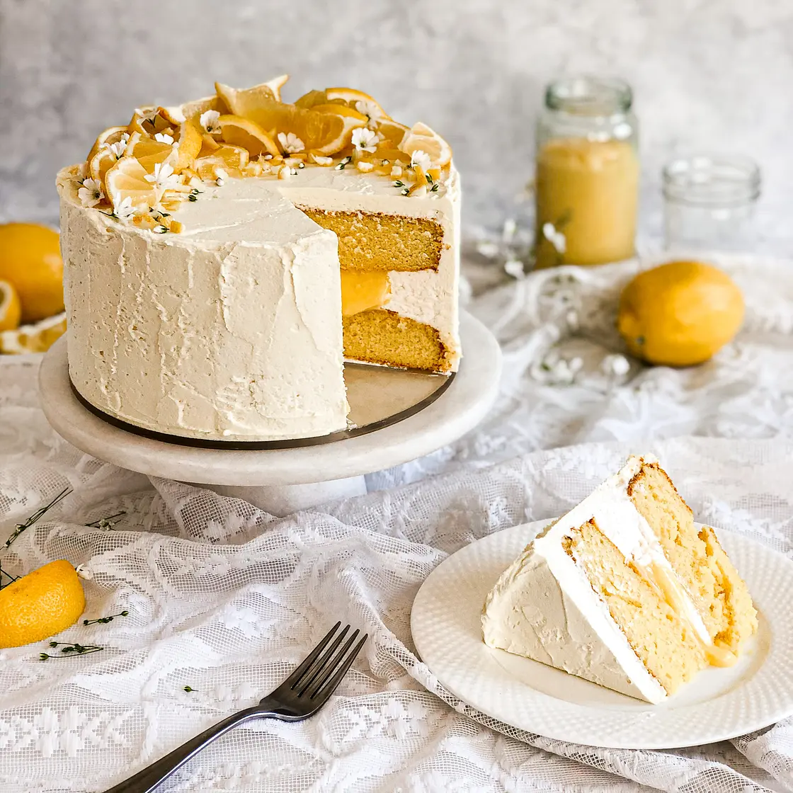 Dairy-Free Lemon Cake (Doctored Mix)
