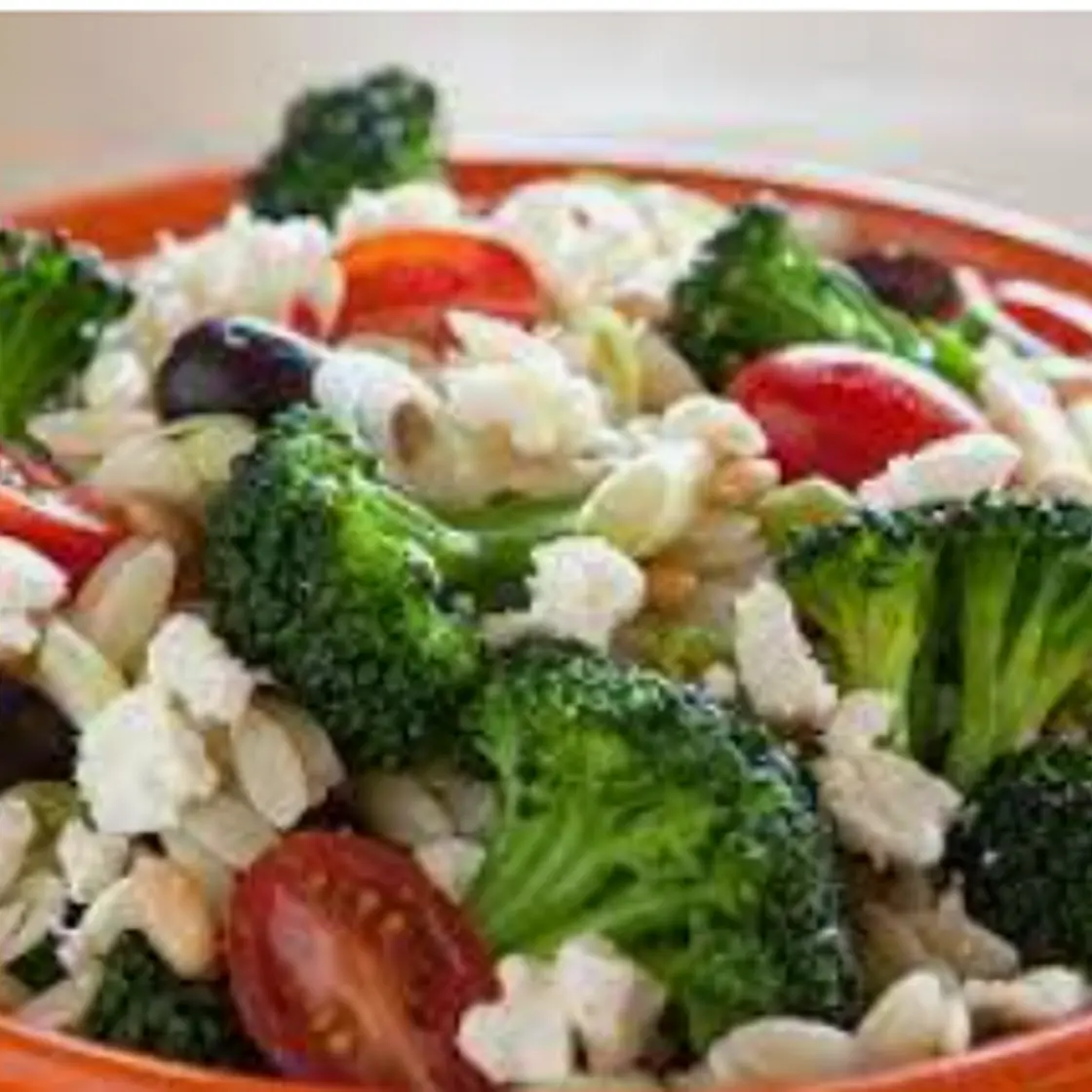 Orzo with Feta Cheese & Broccoli Florets (The Complete Med Diet p. 310)