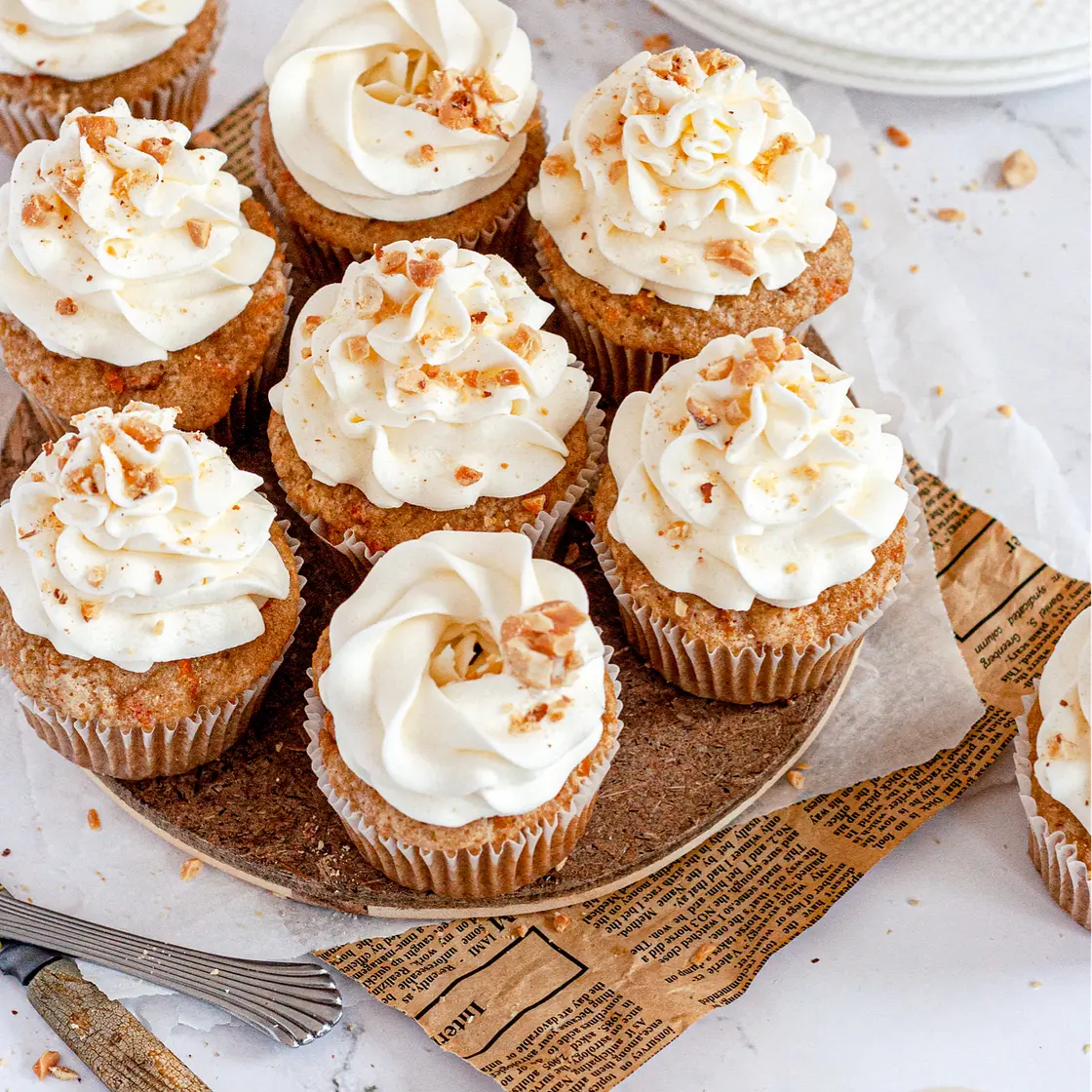 Carrot Cake Cupcakes (Gluten-Free & Dairy-Free)