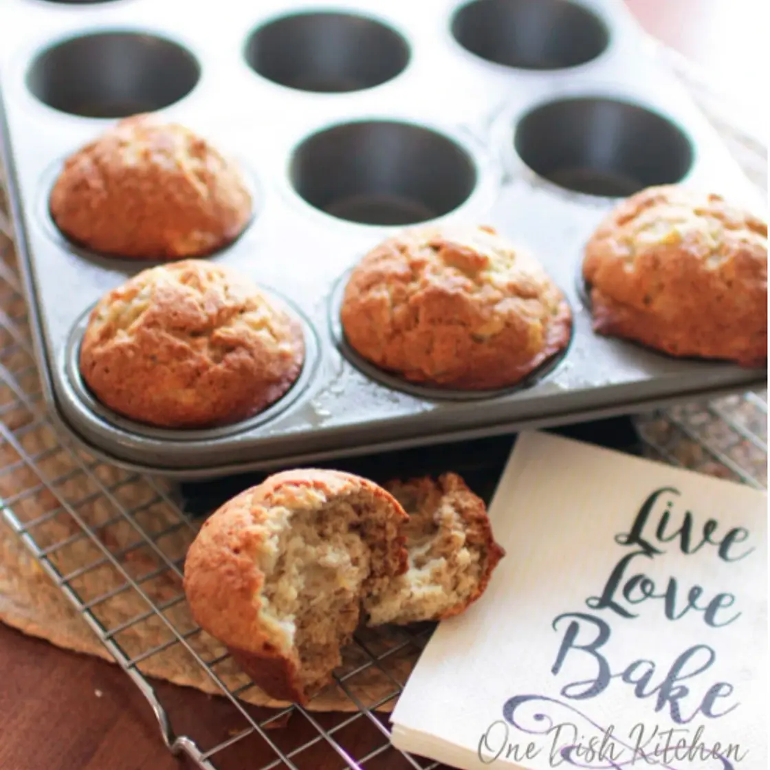 Easy Small Batch Banana Muffins
