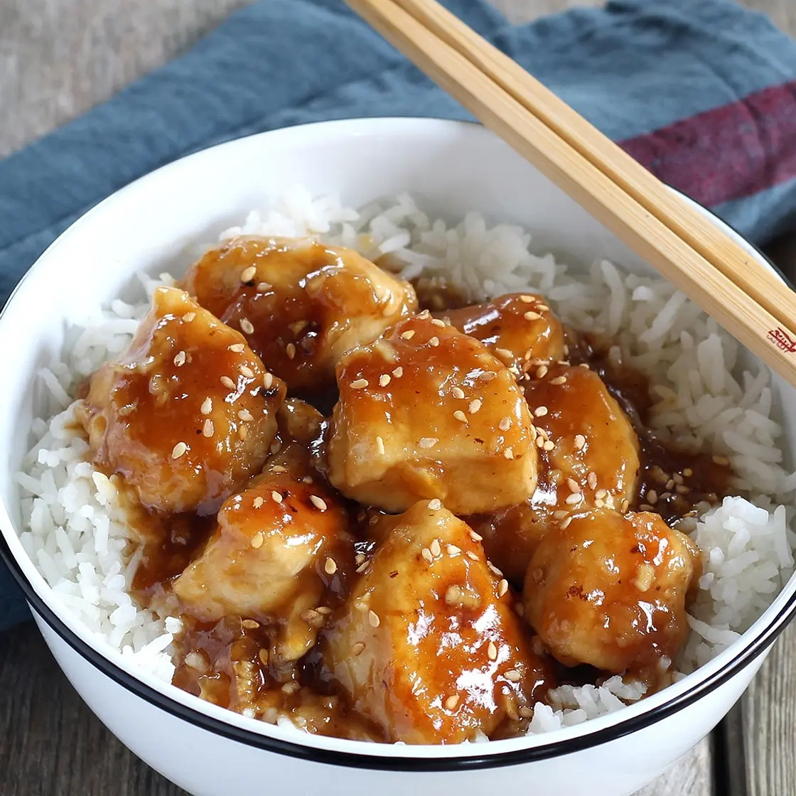 Poulet caramélisé sauce sriracha