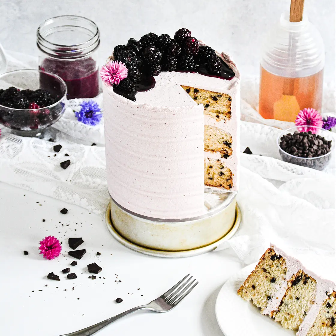 Honey Blackberry Cake