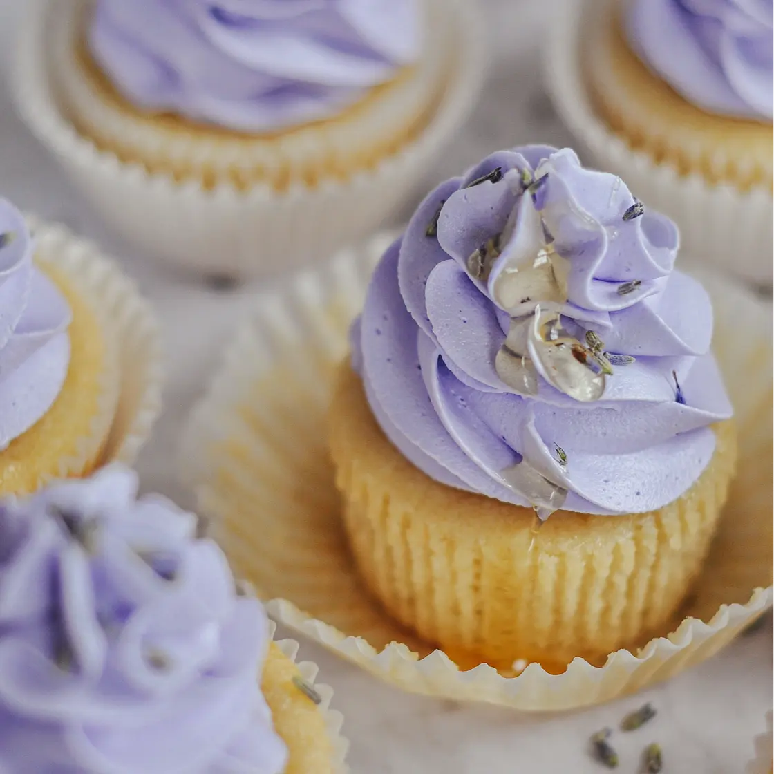 Honey Lavender Cupcakes