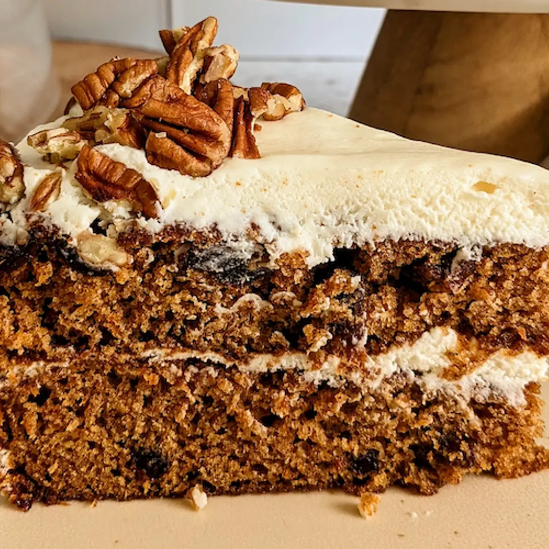Carrot cake with brown butter frosting