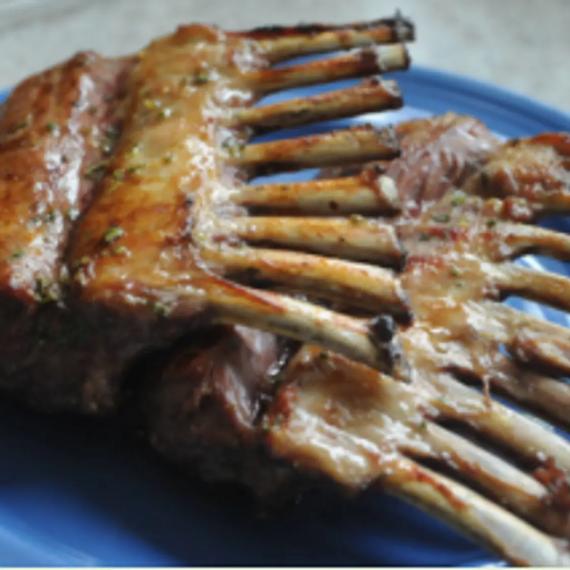 Recipes from The Falkland Islands: Rack of Lamb with Honey