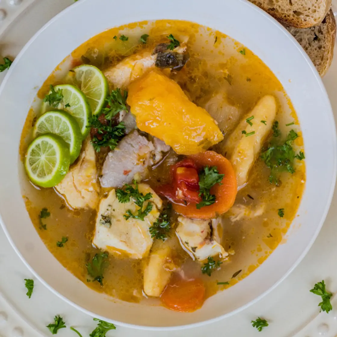 Trini style fish broth