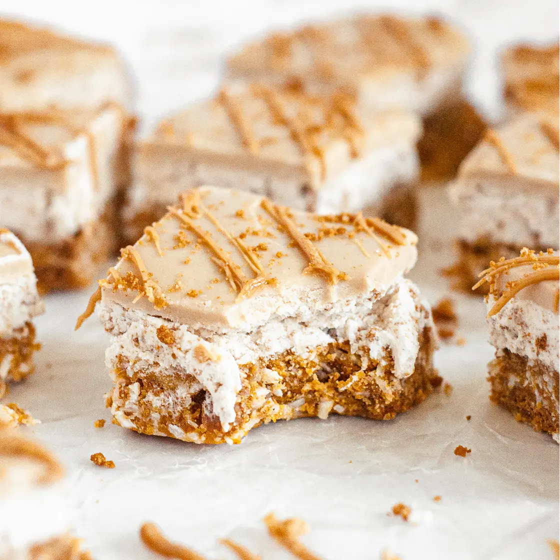 No-Bake Cookie Butter Bars (Vegan)