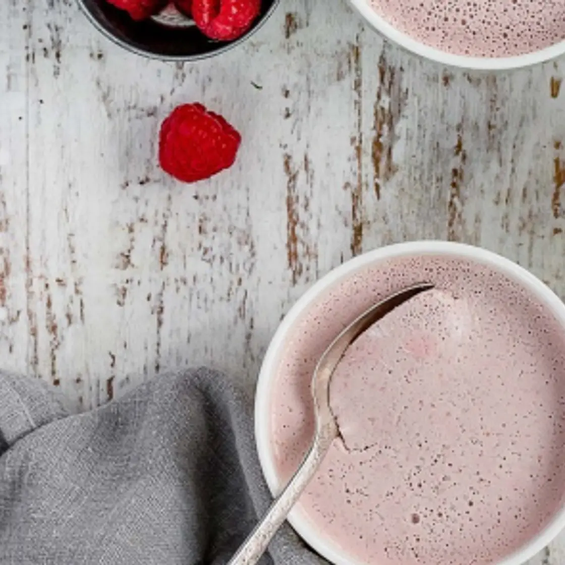 Raspberry Coconut Panna Cotta