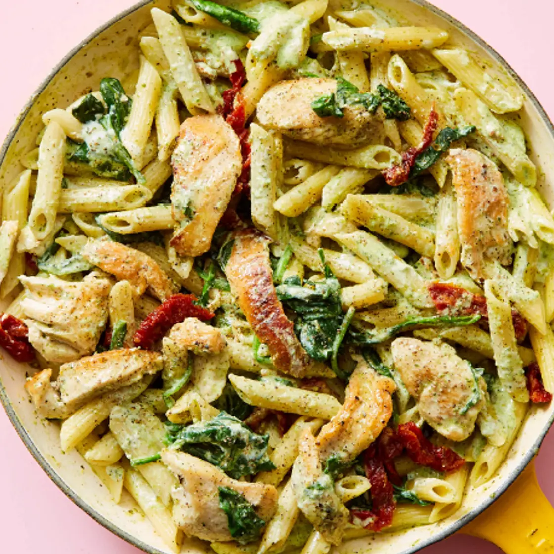 Creamy Pesto Chicken with Spinach