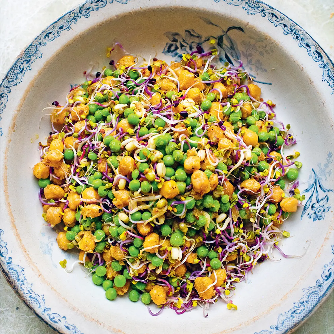 CHICKPEA, PEA, SPROUTED SEEDS
