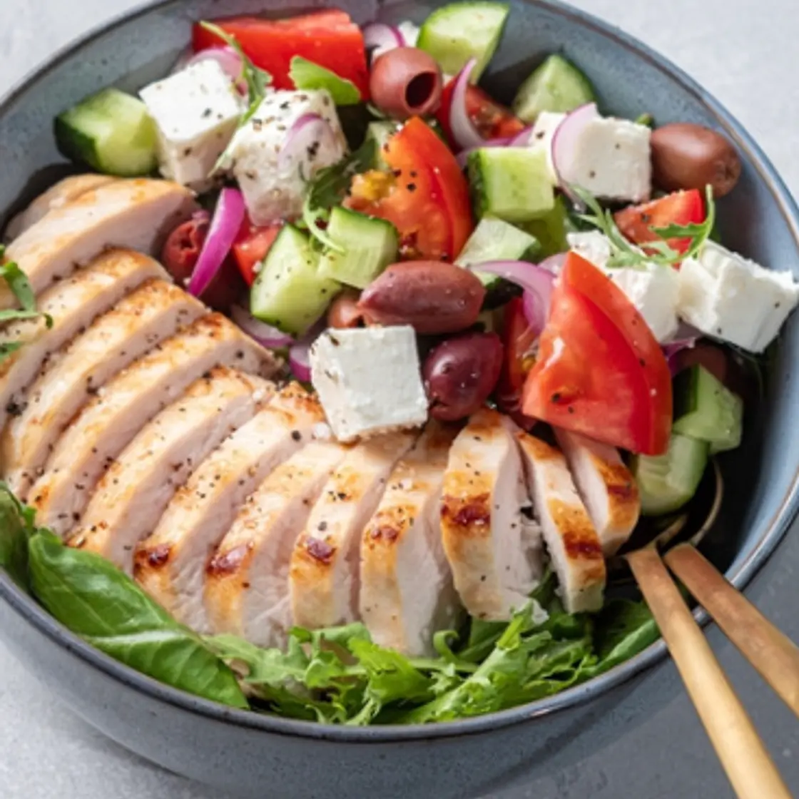 The Keto Guide - Greek Chicken Bowl