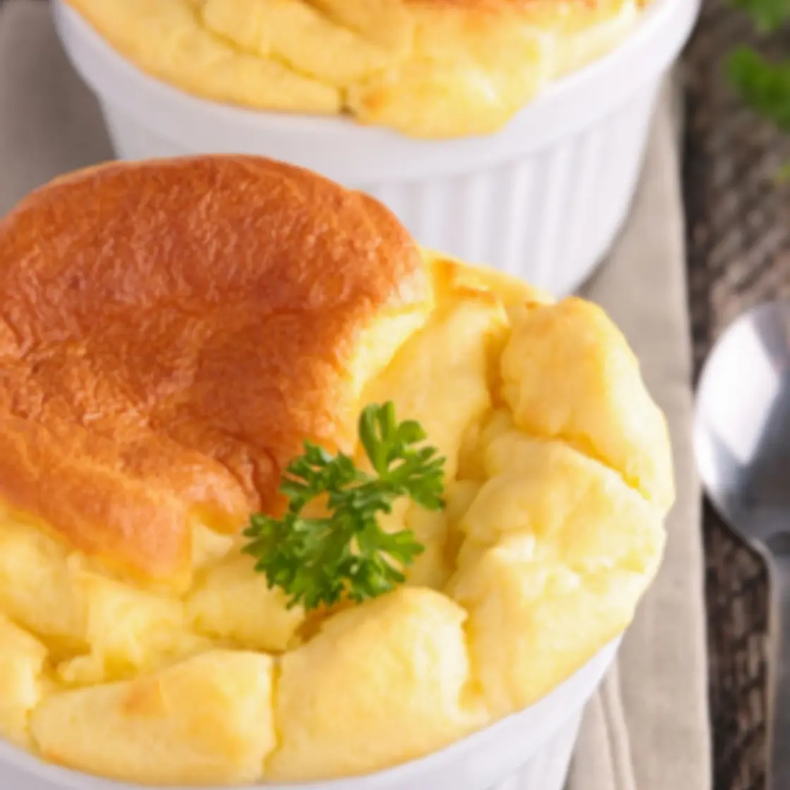 The Keto Guide - Ham & Cheddar Souffle