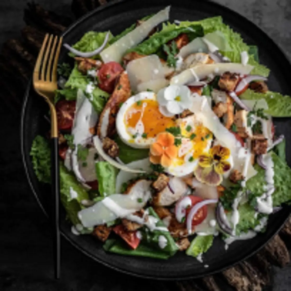 Salade César healthy (1 pers)