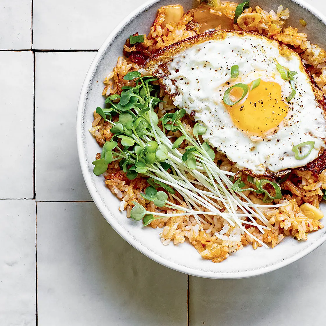 Fried Leftover Rice with Kimchi