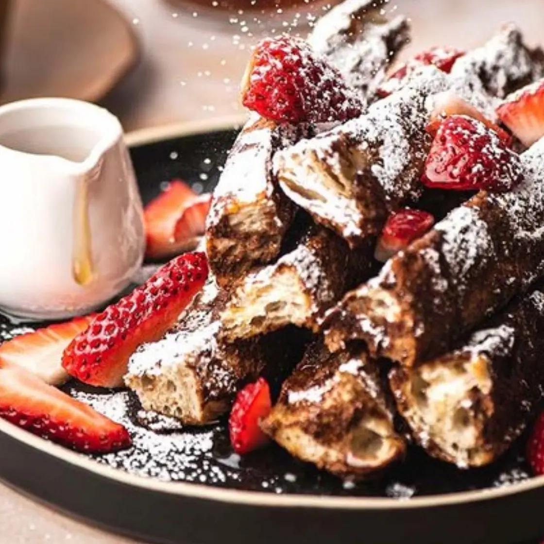 VEGAN BAKED FRENCH TOAST STICKS
