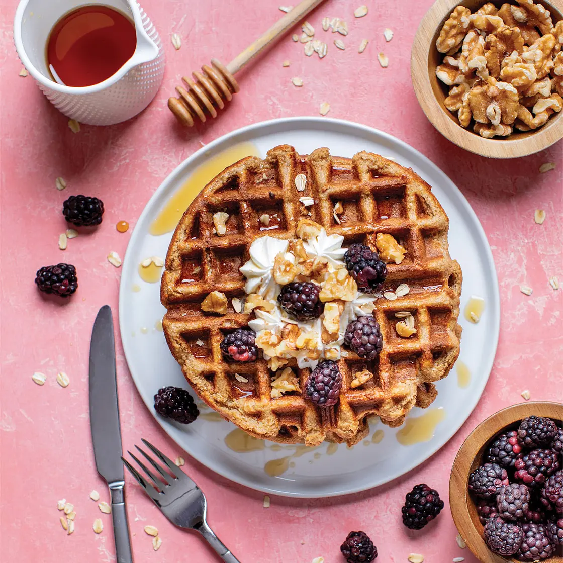 Banana Oat
FLOURLESS BLENDER WAFFLES