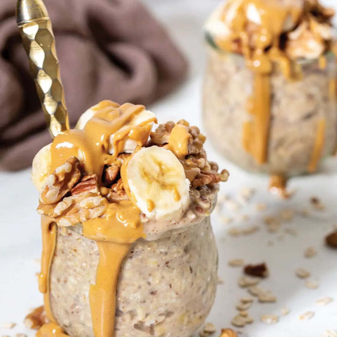 BANANA PEANUT BUTTER OATS