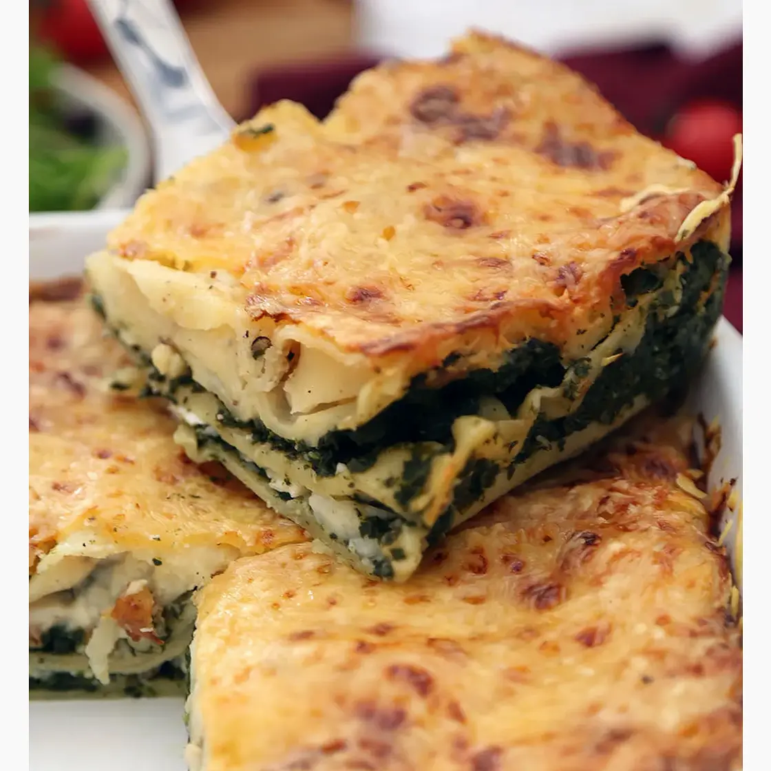 Lasagnes chèvre épinards