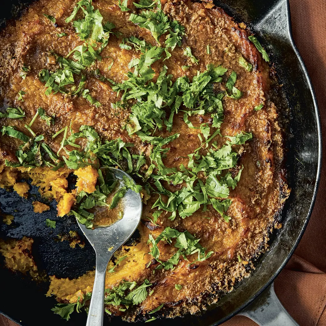 Double-Roasted Winter Squash with Ginger-Chile Brown Butter