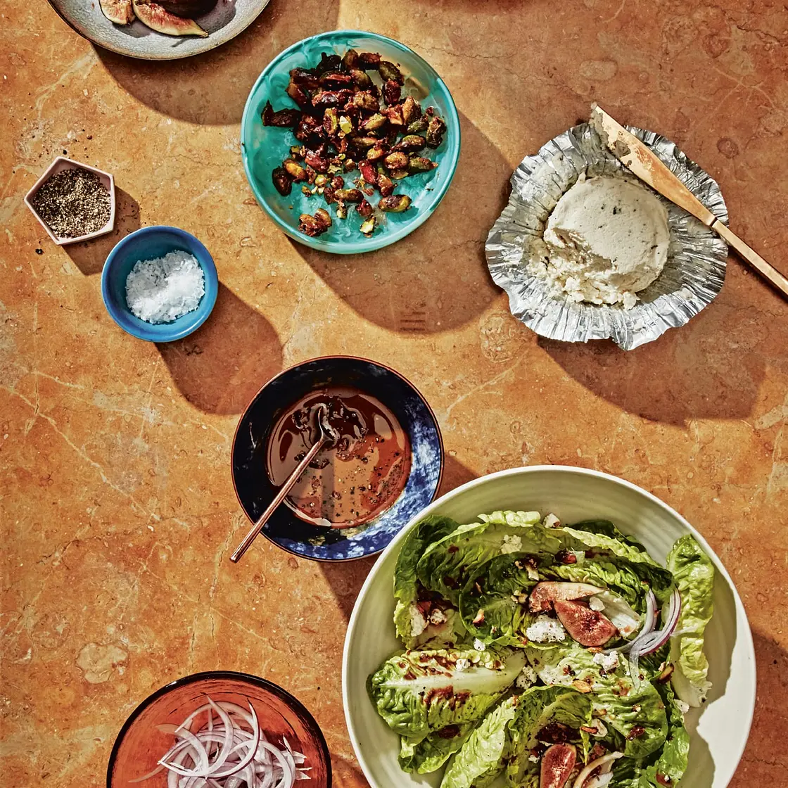 a really great salad with lots of options