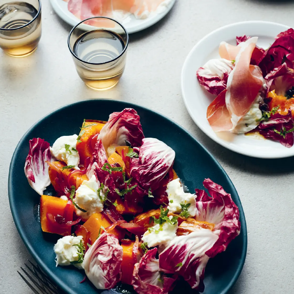 Agrodolce squash platter