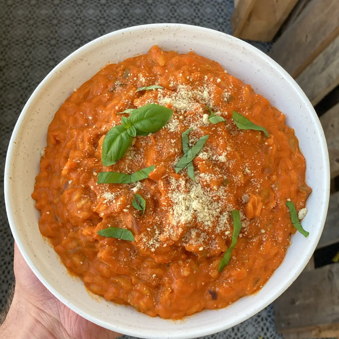 Roasted Pepper Risotto
