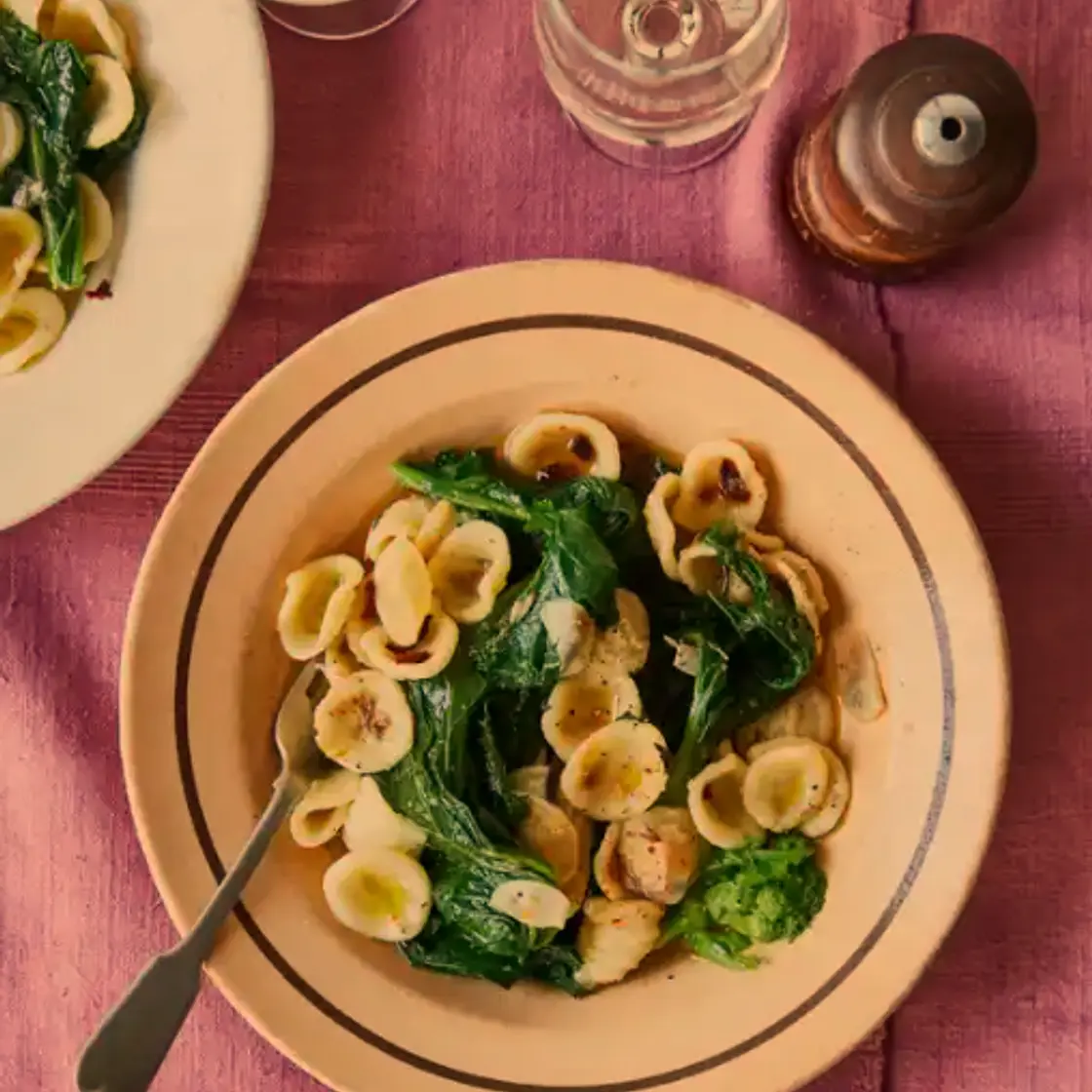 Orecchiette with Greens and Anchovies