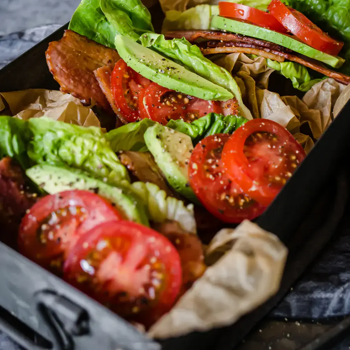 BLTA Lettuce Wraps