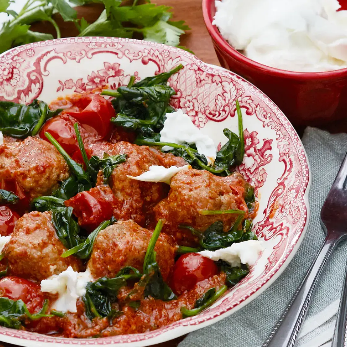 Italian Keto Meatballs with Mozzarella Cheese
