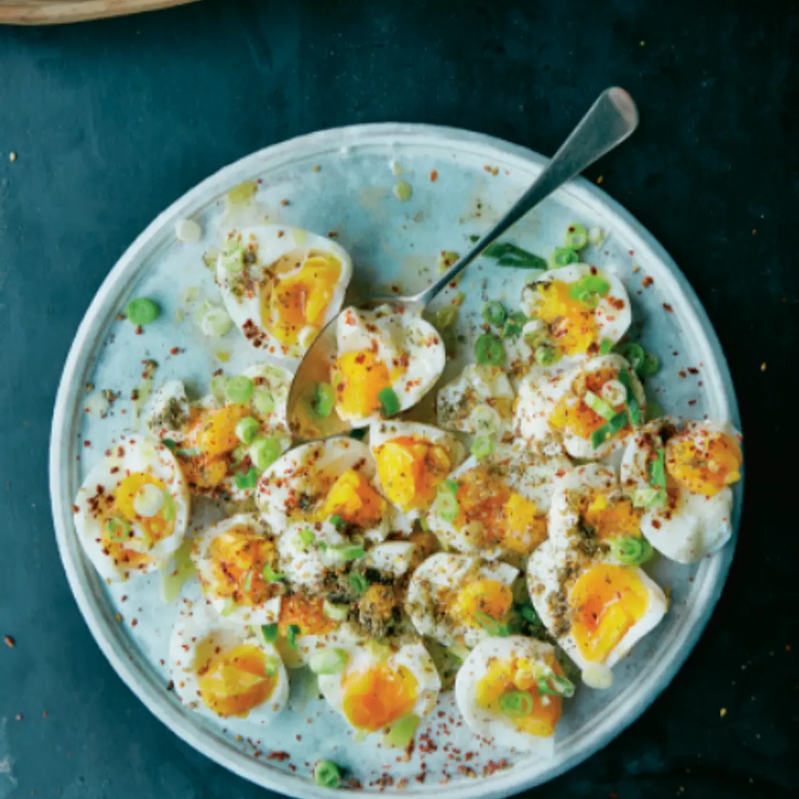 Palestinian Easy Eggs w/ Lemon & Za'atar