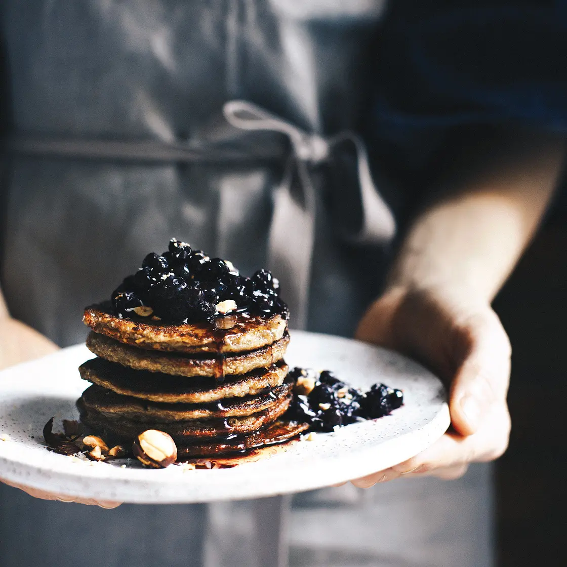 BANANA + OAT + CARDAMOM PANCAKES
