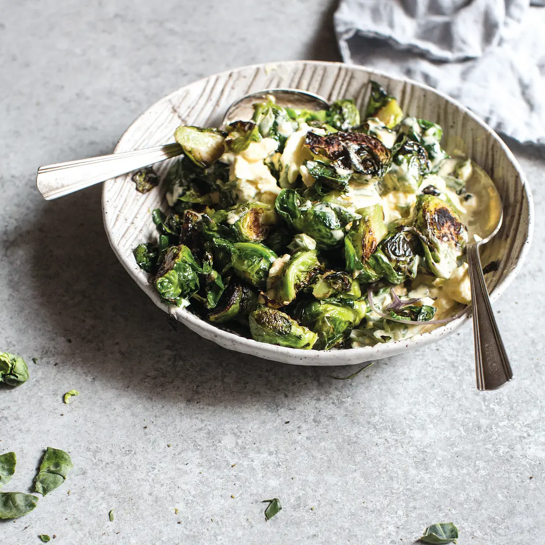 DEVILED BRUSSELS SPROUT SALAD