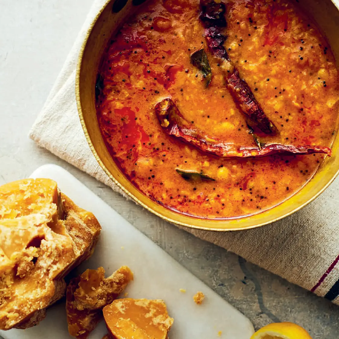 GUJARATI SURATI DAL Sweet & Spicy Dal with Chillies & Peanut
