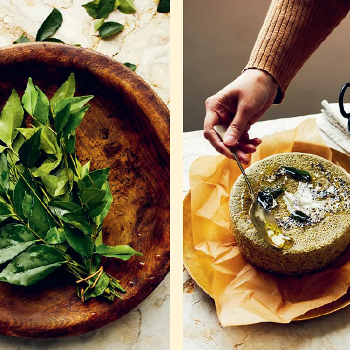GUJARATI MOONG DAL DHOKLA Steamed Lentil Cake with Ginger & Curry Leaves