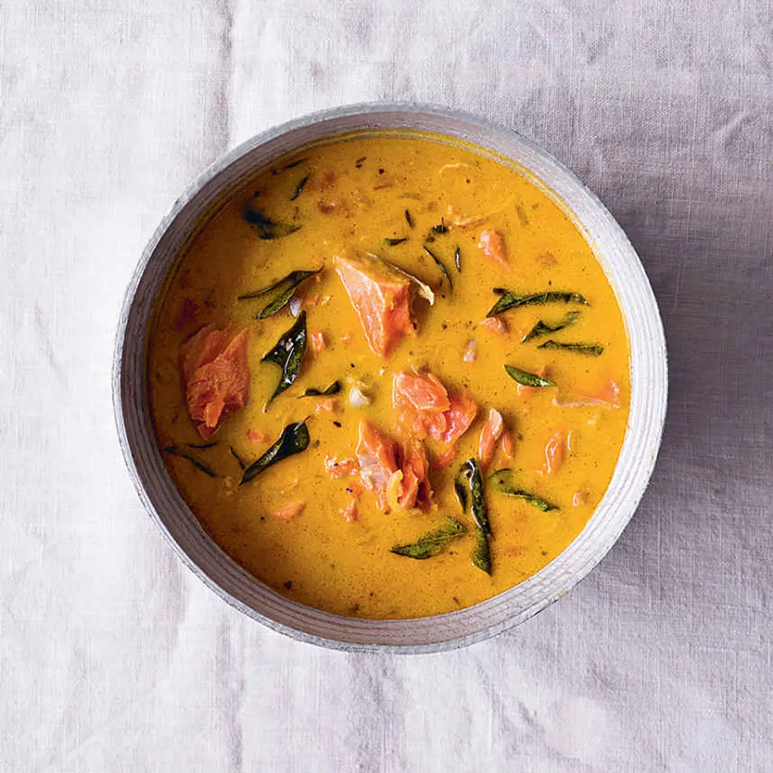 MEEN CURRY BAKED COCONUT AND TAMARIND SALMON