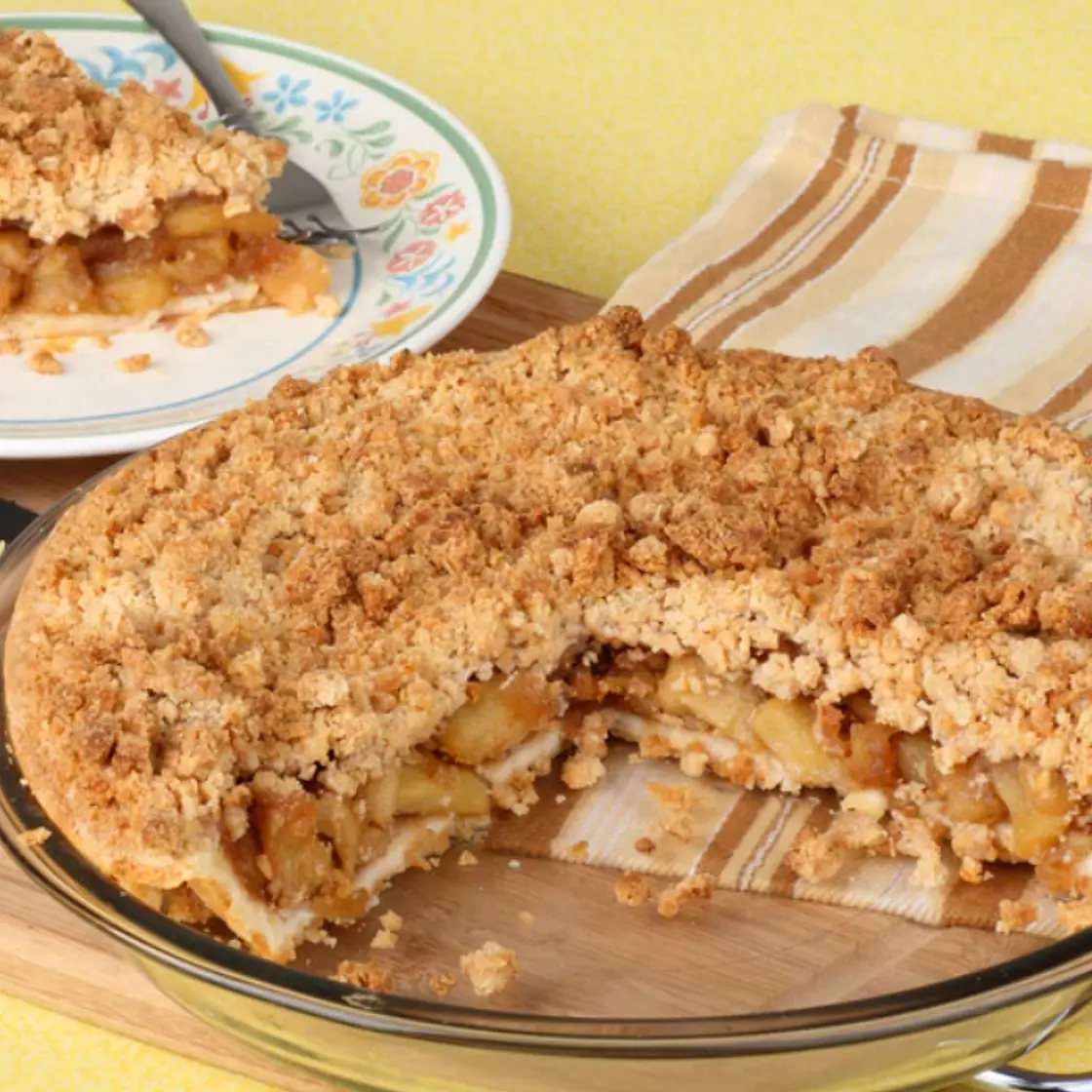 Apple Crumb Pie with a True Lemon Crust