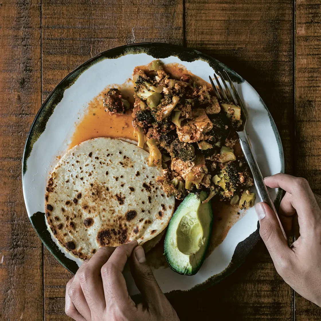 Quesadillas de Brócoli y Tofu