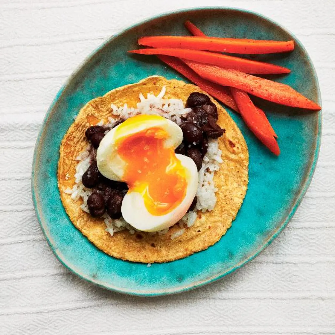 TACOS DE HUEVO SOFT-BOILED EGG TACOS