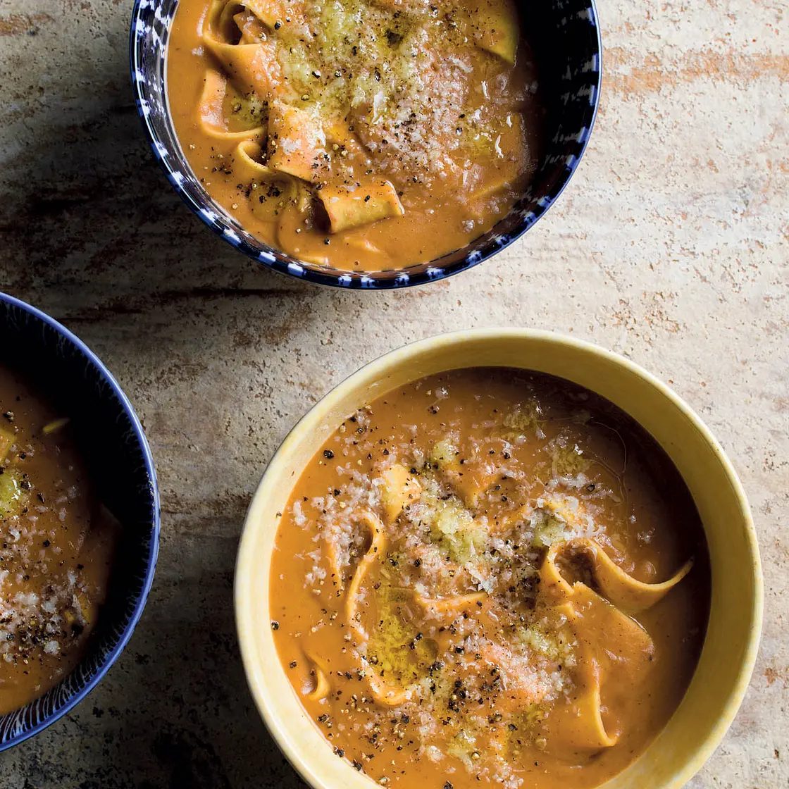Italian Bean Soup with Fresh Pasta