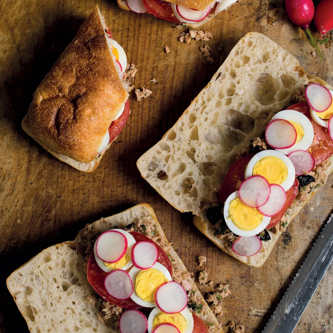 Niçoise-Style Tuna Sandwiches