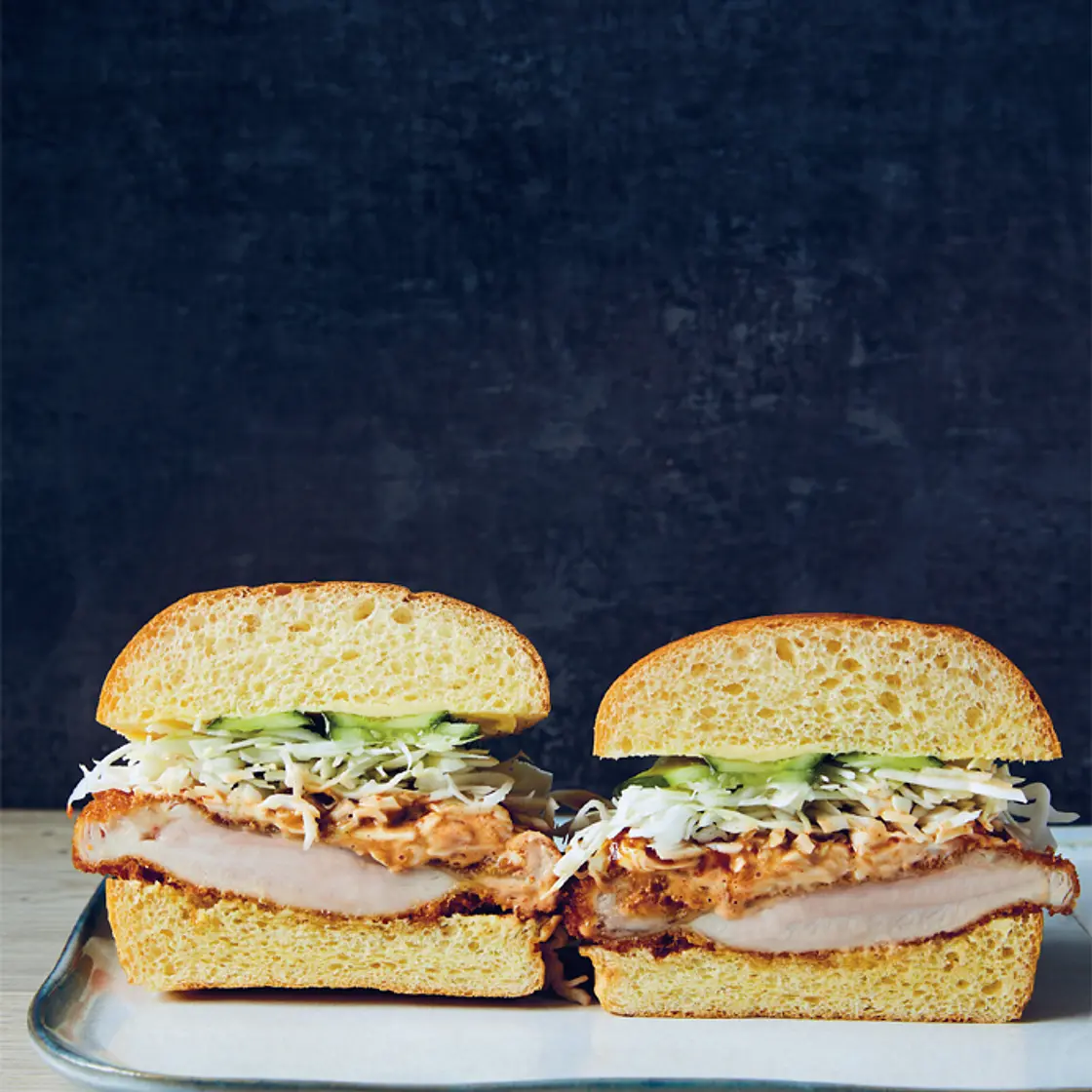 Chicken katsu sandwich