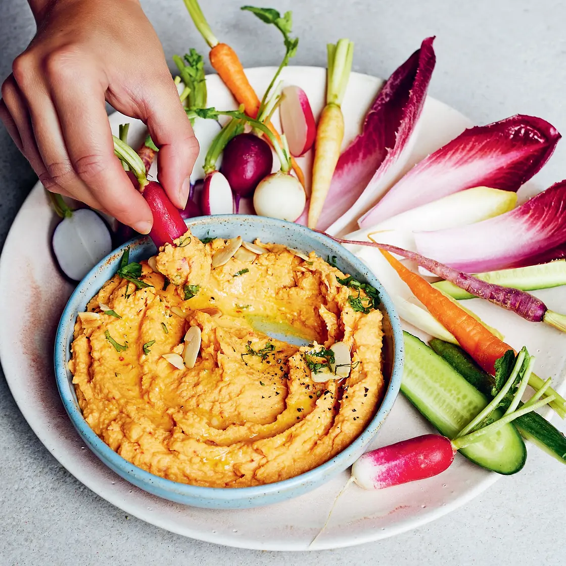 Harissa butterbean houmous